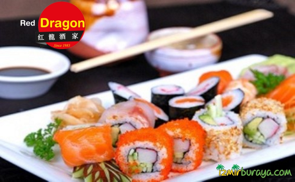 Alsancak Red Dragon Chinese Restaurant’da Uzak Doğu Lezzeti 18 Parça Sushi - izmirburaya.com