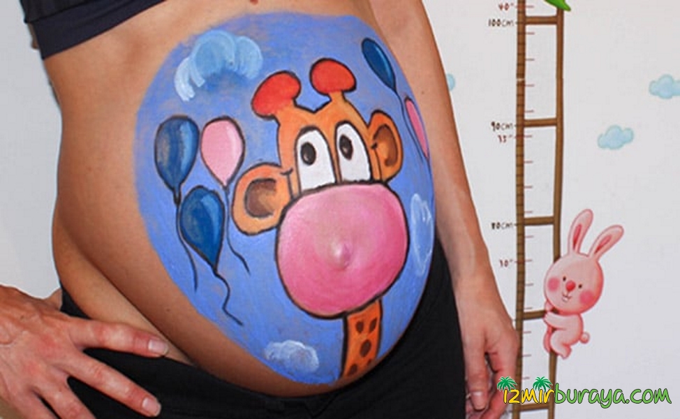 Hamile Karım Boyama Belly Painting Fırsatı İzmirBuraya.com'da-4